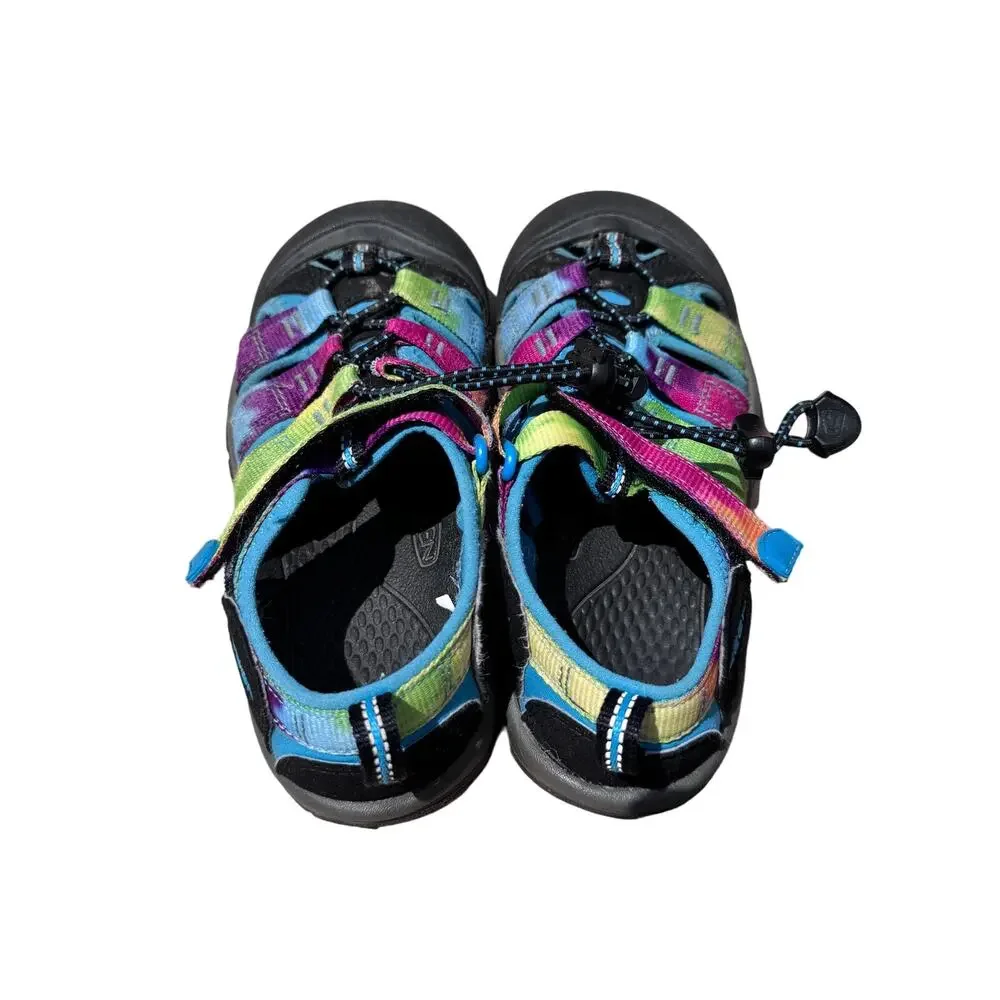 Keen Newport Sandals Tie Dye Sport Hiking Fisherman Multicolor Youth Girl Size 1